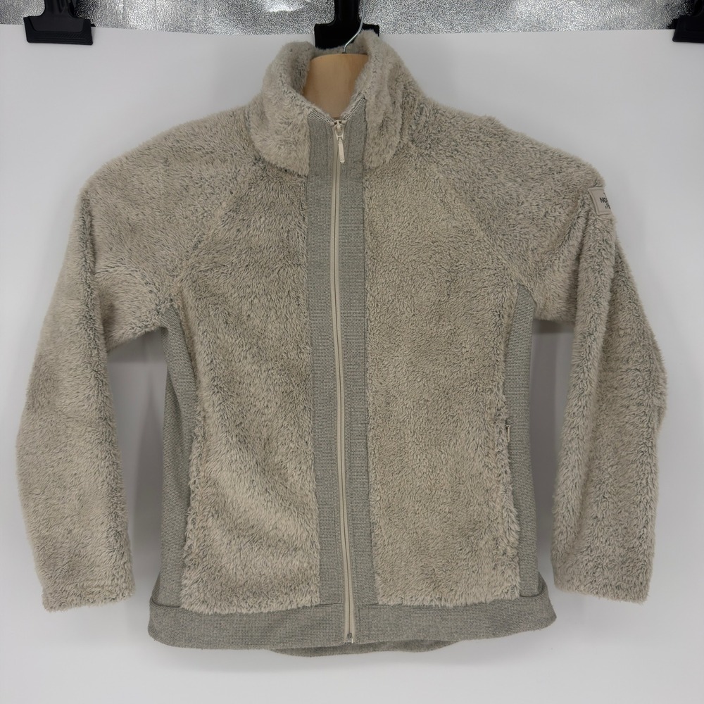 The North Face Osito Hybrid Fleece Full Zip Jacket Grey Womens Medium